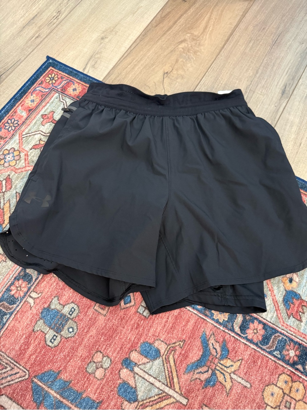 Under Armour Black Women’s 2-in-1 Athletic Shorts with Liner
